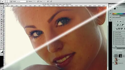 Inverted High Pass Retouching Technique