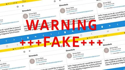 Fake casting calls via Gmail