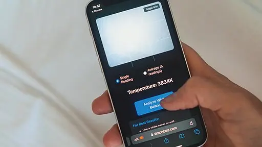 Quick White Balance Check: A Free Web Tool for Photographers and Filmmakers